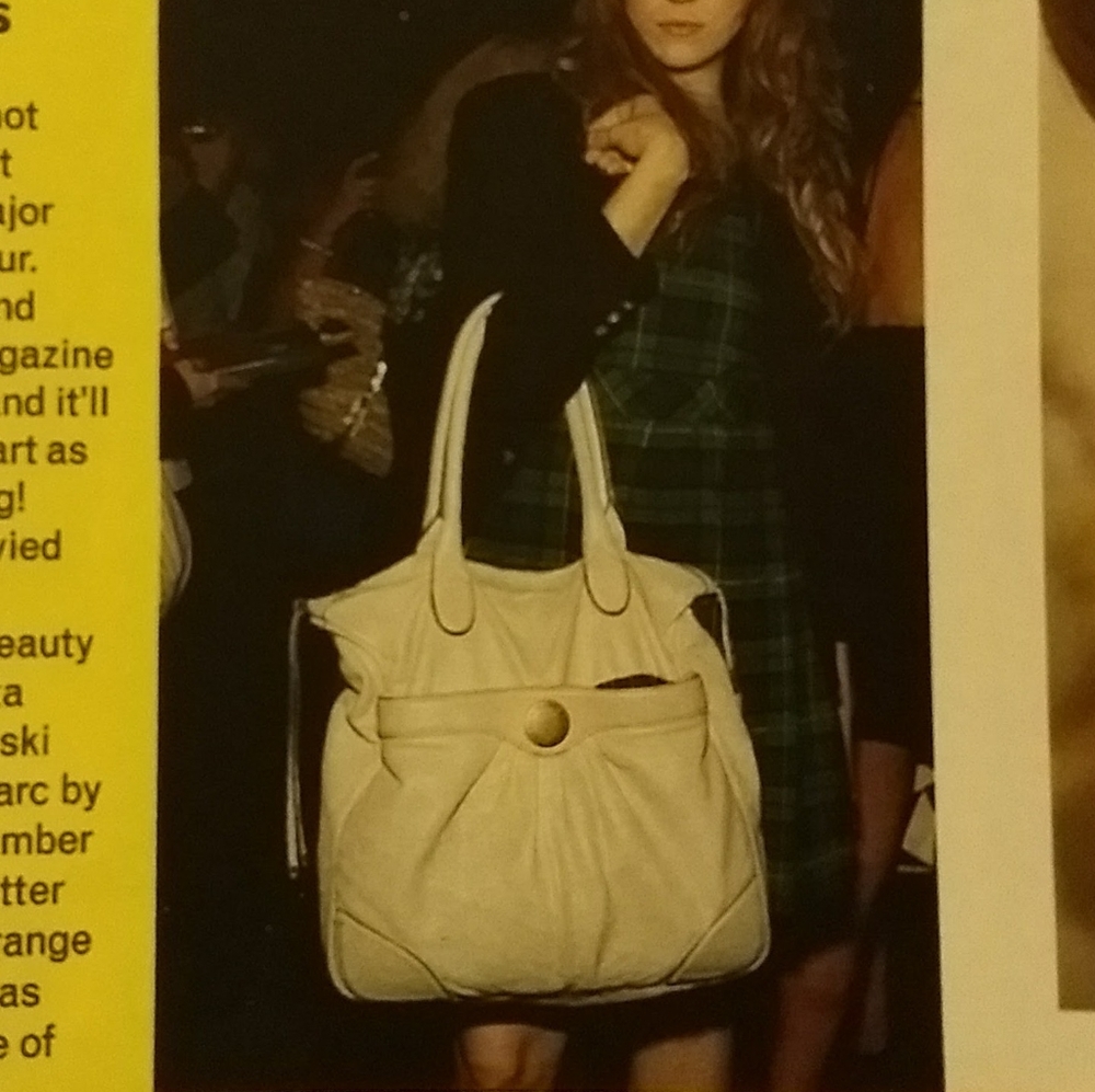 Cream Marc x Marc Jacobs Leather Tote Bag